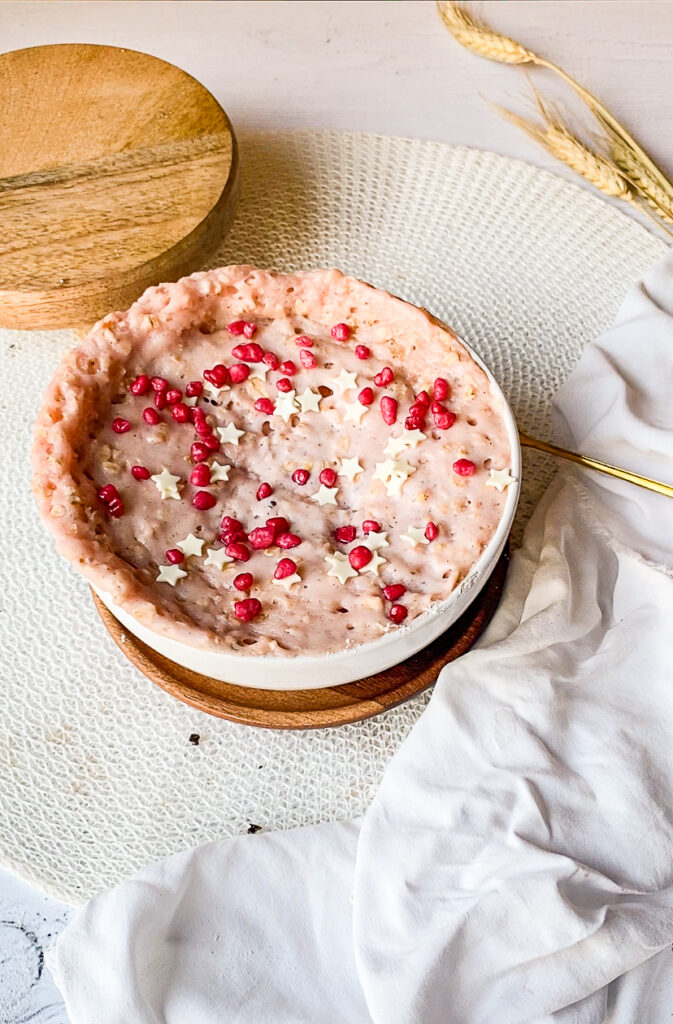 Vegan aardbeien mugcake